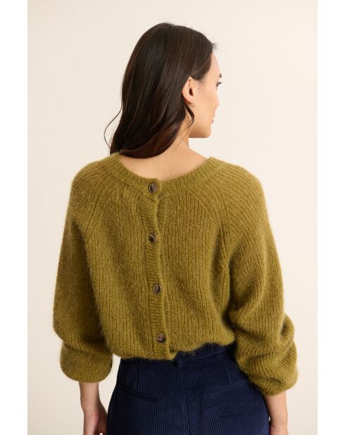 Pull Givre olive