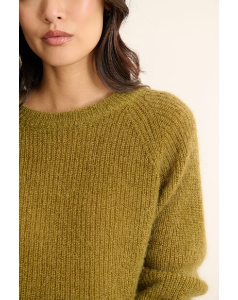 Pull Givre olive