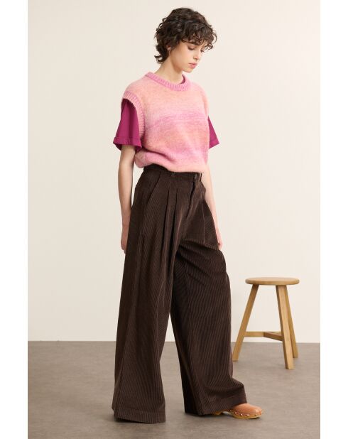 Bruine fluwelen broek van Voltaire