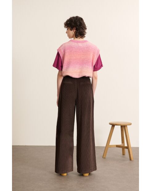Bruine fluwelen broek van Voltaire