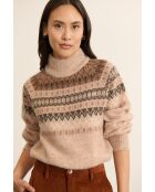 Beiger Bicha Pullover