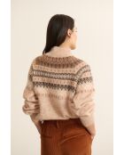 Beiger Bicha Pullover