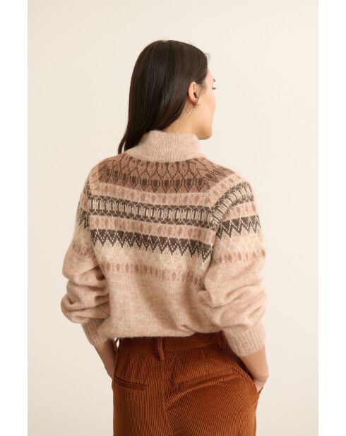 Beiger Bicha Pullover