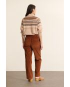 Beiger Bicha Pullover
