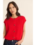 Gilet Bisou rouge