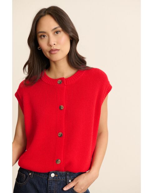 Gilet Bisou rouge
