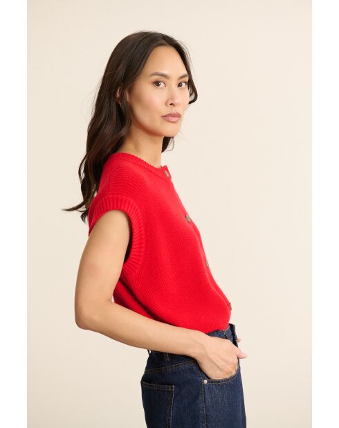 Gilet Bisou rouge