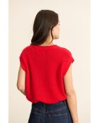 Gilet Bisou rouge