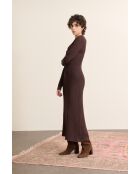 Braunes Tipi-Strickkleid