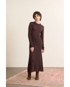 Braunes Tipi-Strickkleid