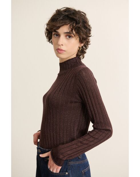 Pull Pistache marron