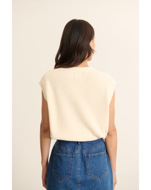 Gilet Bisou écru