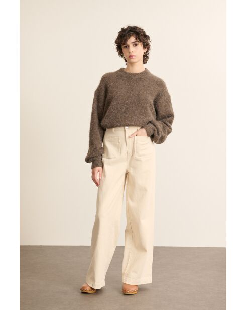 Pull Pissenlit marron