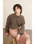 Pull Pissenlit marron