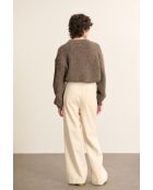 Pull Pissenlit marron