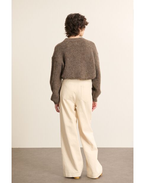 Pull Pissenlit marron