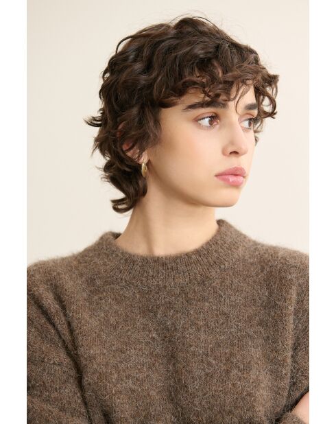Pull Pissenlit marron