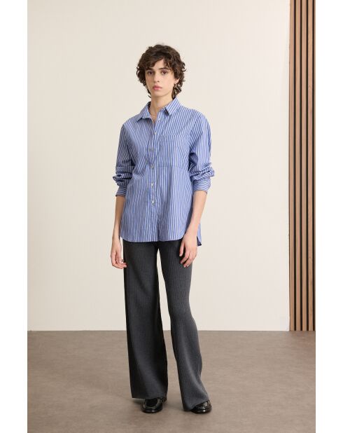 Chemise Ted bleue