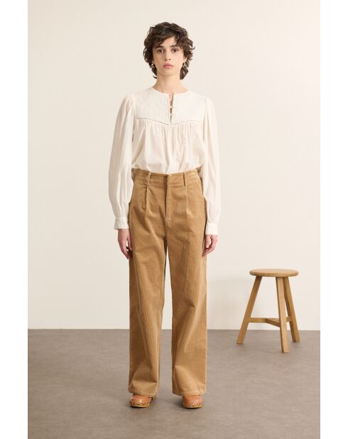 Blouse Berry blanche