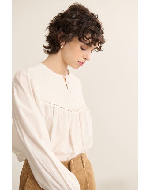Blouse Berry blanche