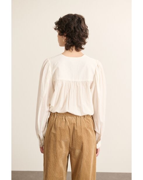 Blouse Berry blanche