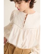 Blouse Berry blanche