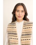 Beigefarbene Pola-Jacke