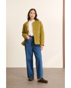 Manteau en velours Brandy kaki