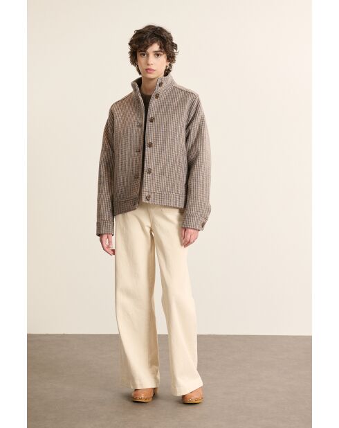 Manteau en laine Truffe bleu