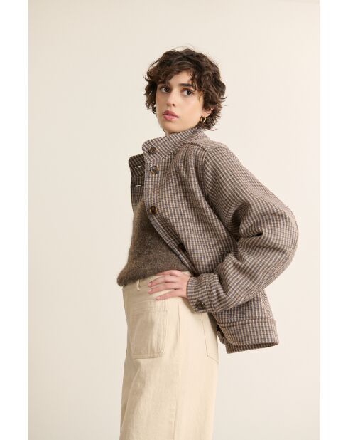 Manteau en laine Truffe bleu