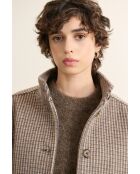 Manteau en laine Truffe bleu
