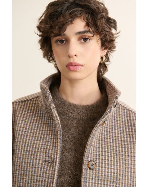 Manteau en laine Truffe bleu