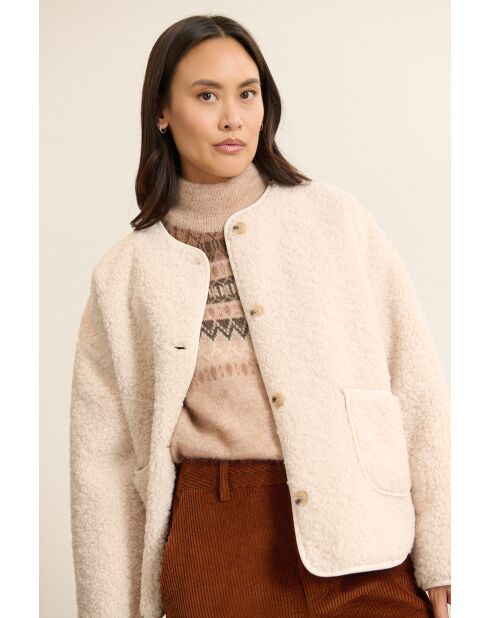 Manteau Brandy écru