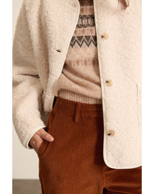 Manteau Brandy écru