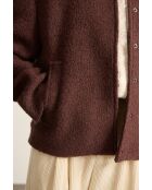 Manteau en laine Tresor marron