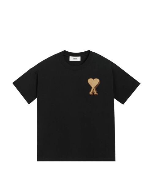 T-shirt Patch Ami De Coeur noir beige