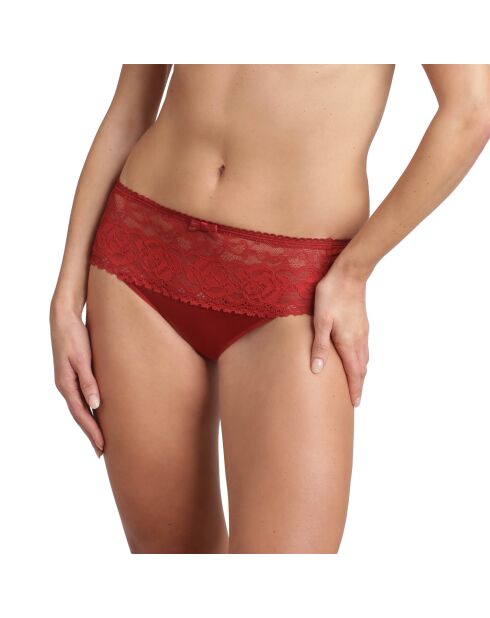 Culotte Flower Elegance rouge velours
