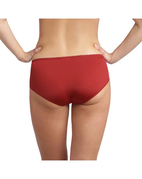 Culotte Flower Elegance rouge velours