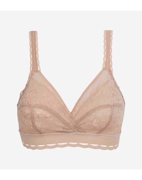 Soutien-gorge Coeur Croise feminin dentelle peau