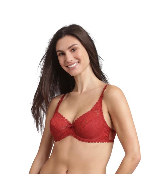 Soutien-gorge Flower Elegance rouge velours