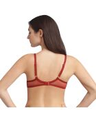 Soutien-gorge Flower Elegance rouge velours