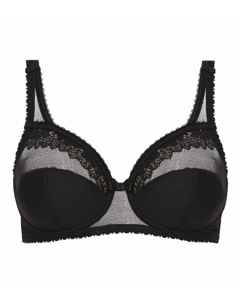 Soutien-gorge Coeur Croise feminin micro noir