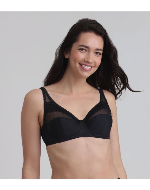 Soutien-gorge Coeur Croise feminin micro noir