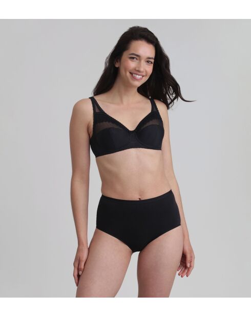 Soutien-gorge Coeur Croise feminin micro noir