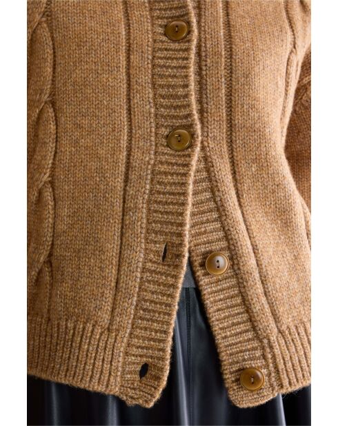 Tricot en laine Dico biscuit