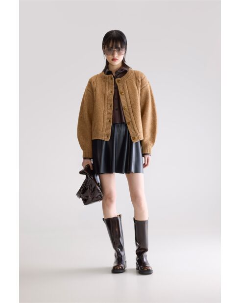 Tricot en laine Dico biscuit