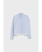 Camicia a righe luminose a