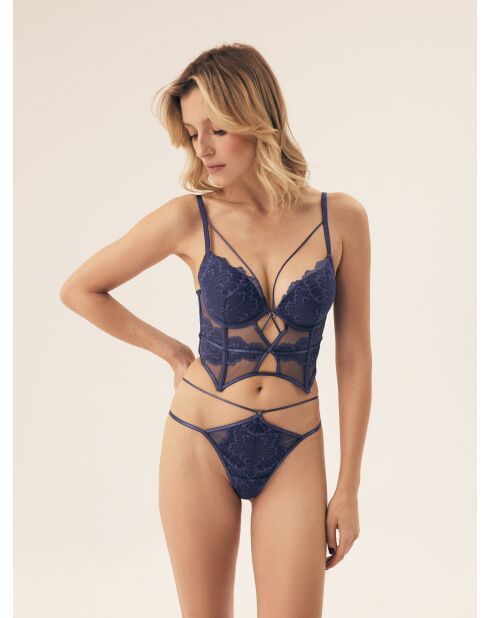 Marineblauwe string Bari