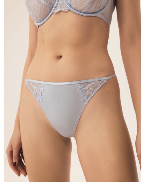 Lichtblauwe blauwe string