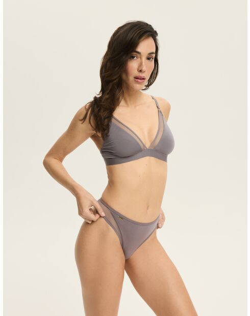 Blissy grauer Tanga